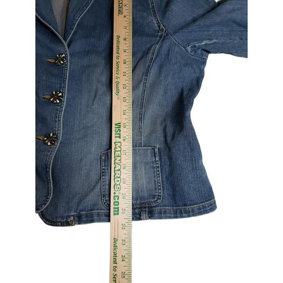 Jones New York Sport Premium Denim Stretch Jean Blazer -  XL - Picture 8 of 11